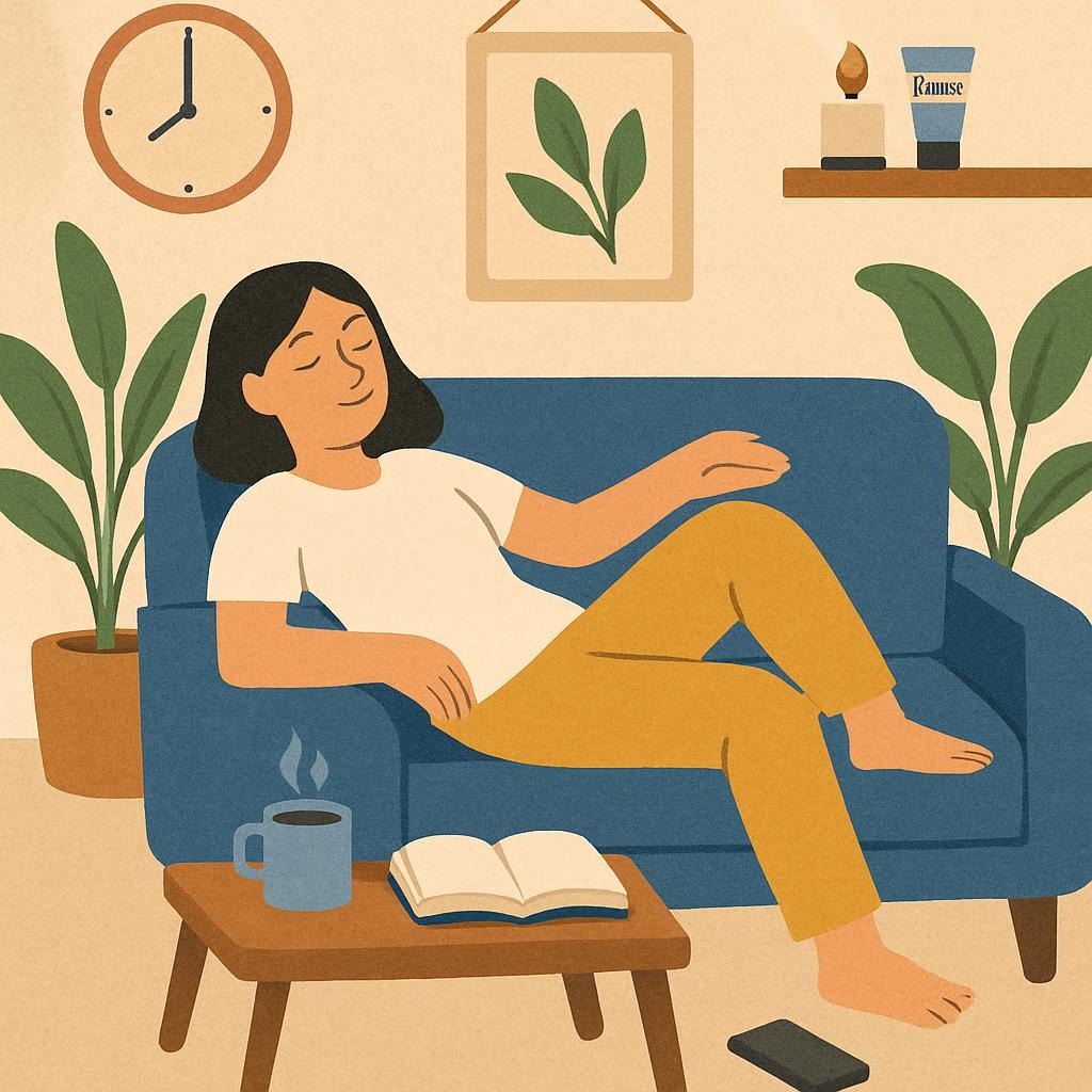 A calm workspace representing daily life and balance